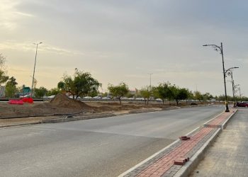 إنجاز 50 % من مشروع تطوير مدخل ولاية لوى