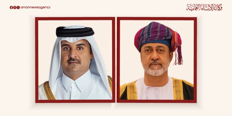 جلالة السلطان المعظم يتلقّى اتصالا هاتفيًّا من أمير قطر