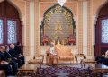 جلالة السُّلطان يستقبل رئيس مجلس الشورى الإيراني