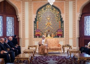 جلالة السُّلطان يستقبل رئيس مجلس الشورى الإيراني