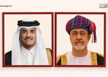جلالة السلطان المعظم يهنئ أمير قطر