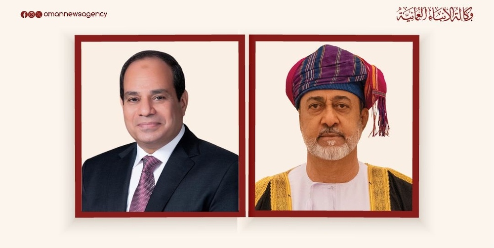 جلالة السلطان المعظم يهنئ الرئيس المصري