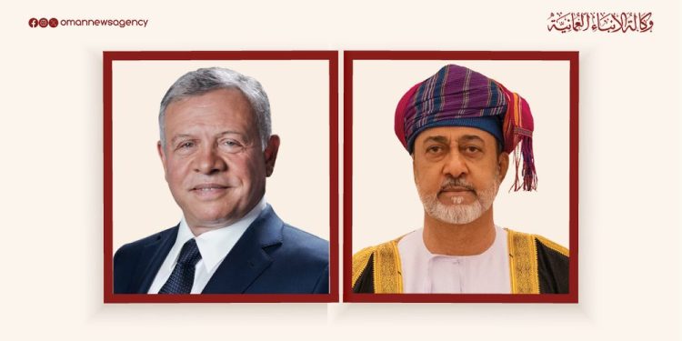 جلالةُ السُّلطان وملكُ الأردن يبحثان هاتفيًّا تطوّرات الأوضاع في المنطقة وخفض التّصعيد