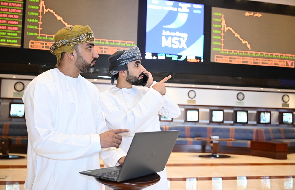 ارتفاع مؤشر بورصة مسقط بنهاية تداولات اليوم