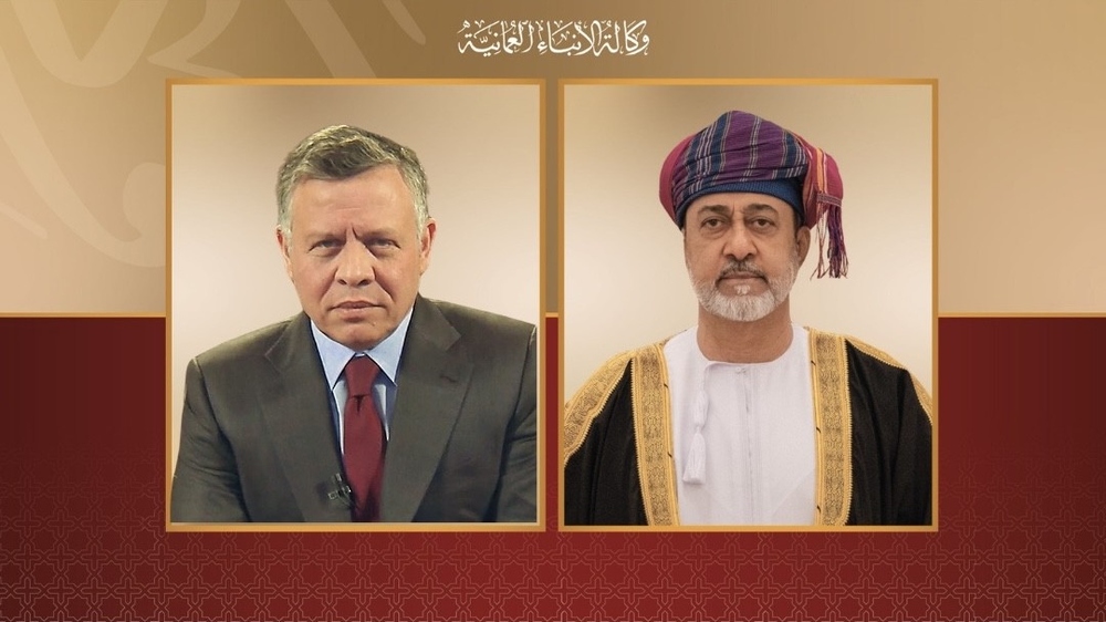 جلالة السلطان المعظم يعزي ملك الأردن